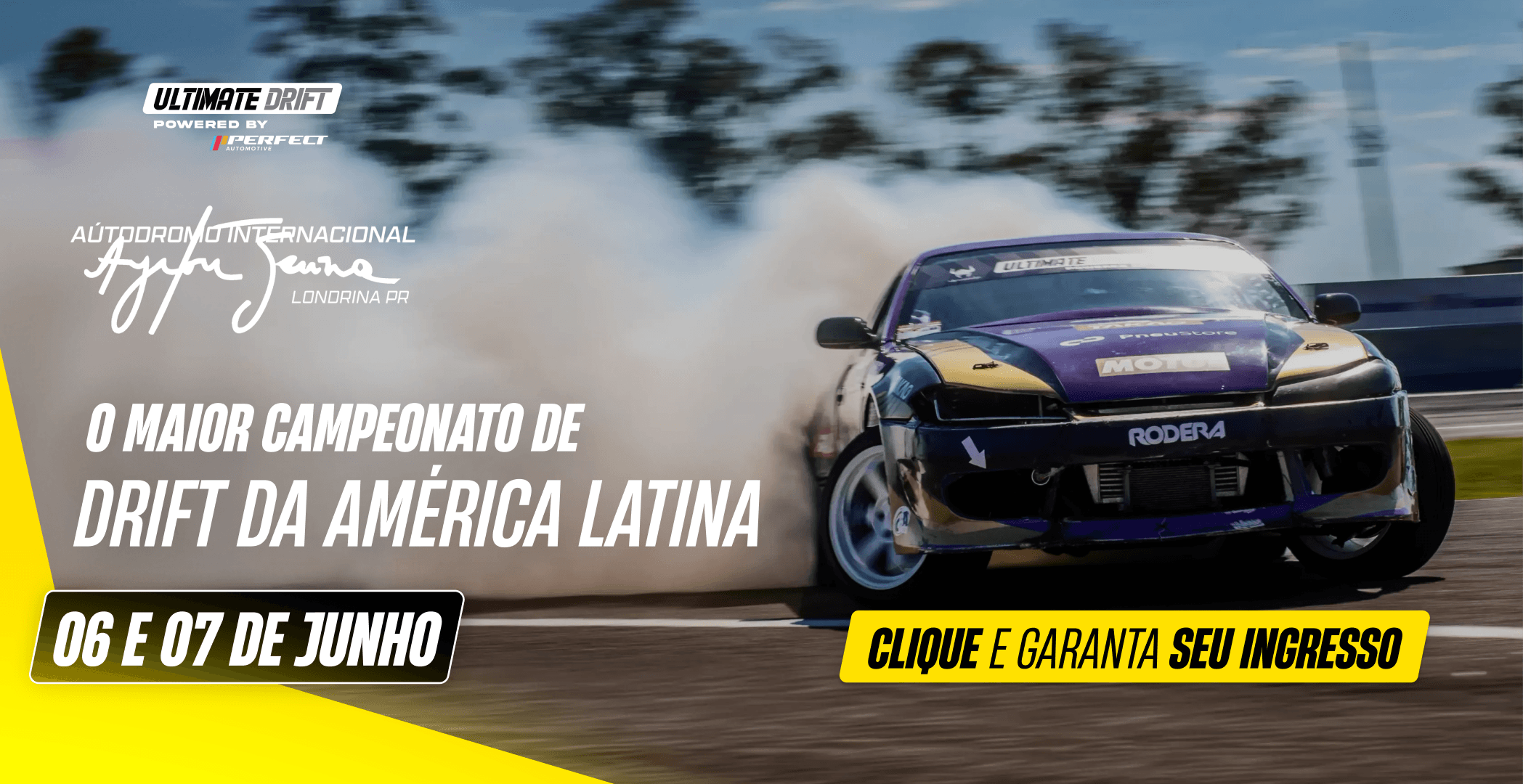 Foto de um carro de drift
